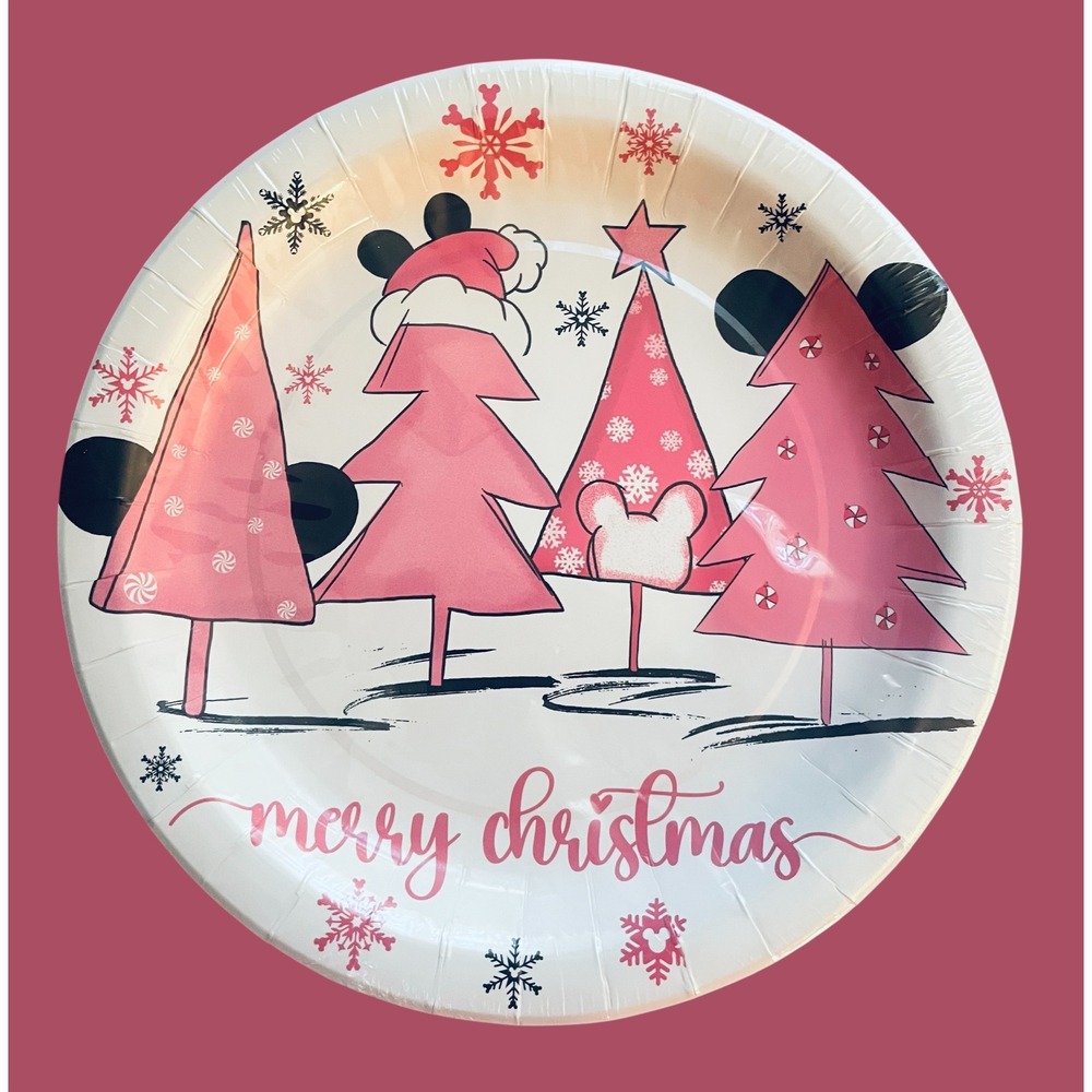 NEW Disney Christmas Paper Plates & Napkins Mickey Mouse Holiday Party‎ Decor
